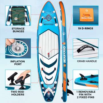 Inflatable Paddle Board for Water Sports with Accessories