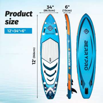 Inflatable Paddle Board for Water Sports with Accessories