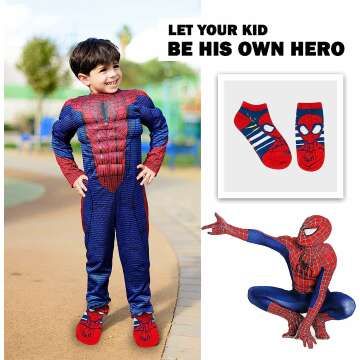 Spider-Man Socks for Boys – 10 Low Cut Pairs