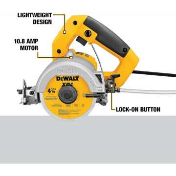 Precision Masonry with DEWALT 4-3/8-Inch Wet Tile Saw