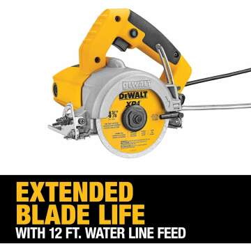 Precision Masonry with DEWALT 4-3/8-Inch Wet Tile Saw