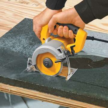 Precision Masonry with DEWALT 4-3/8-Inch Wet Tile Saw