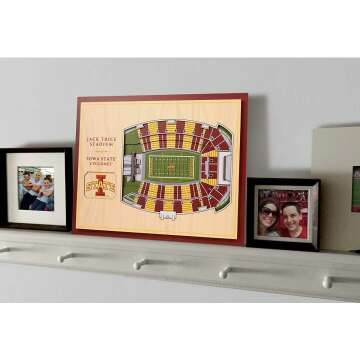 NCAA 5-Layer StadiumView Wall Art - Team Spirit Decor