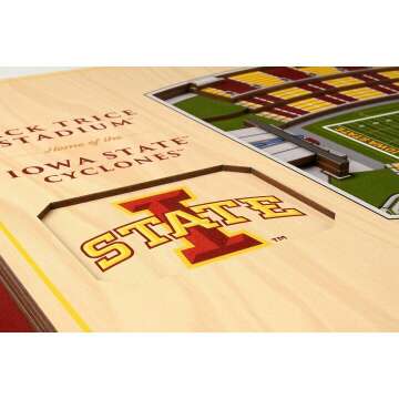 NCAA 5-Layer StadiumView Wall Art - Team Spirit Decor