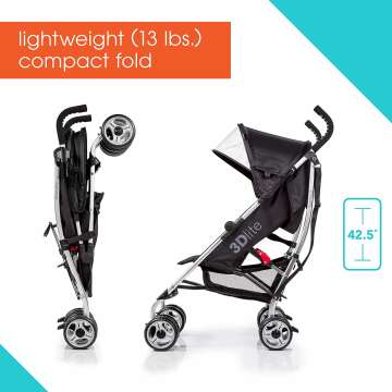 Summer Infant 3Dlite Stroller - Lightweight Travel Essential