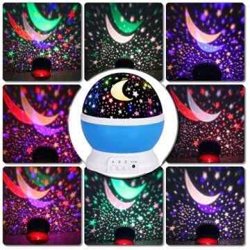 Night Lights for Kids,Star Night Light Projector for Kids Room,Glow in The Dark Stars,Christmas Xmax Birthday Gifts for Kids,Light Lamp Sensory Aesthetic Room Decor