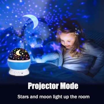 Night Lights for Kids,Star Night Light Projector for Kids Room,Glow in The Dark Stars,Christmas Xmax Birthday Gifts for Kids,Light Lamp Sensory Aesthetic Room Decor