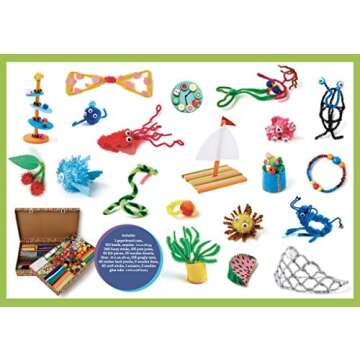 Kid Made Modern Arts And Crafts Library Set - Kid Craft Supplies, Art Projects In A Box