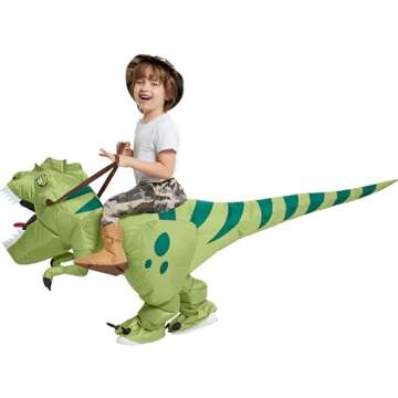 Inflatable T-Rex Costume for Kids 4-6 Years