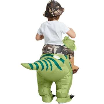 Inflatable T-Rex Costume for Kids 4-6 Years