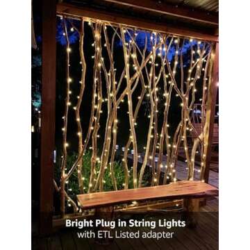 Lighting EVER 306 LED Curtain Lights with 18 Hang Down String Lights, 10×10 ft Plug in Hanging Fairy Lights for Bedroom Wall Window, Twinkle Backdrop Lights for Wedding Patio Gazebo (NOT Connectable)