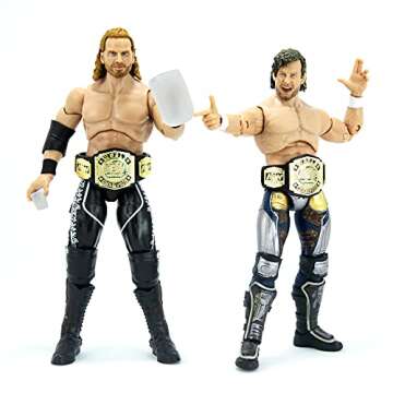 All Elite Wrestling Unrivaled Collection Tag Team Pack - Kenny Omega and Hangman Adam Page Action Figures, Plus Accessories - Amazon Exclusive