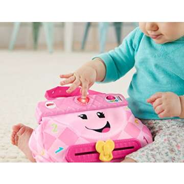 Fisher-Price Baby & Toddler Toy Laugh & Learn My Smart Purse with Lights & Smart Stages Learning Songs for Infants Ages 6+ Months