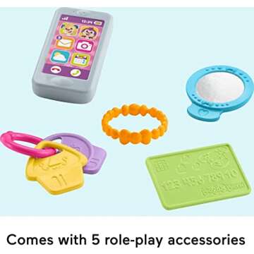 Fisher-Price Baby & Toddler Toy Laugh & Learn My Smart Purse with Lights & Smart Stages Learning Songs