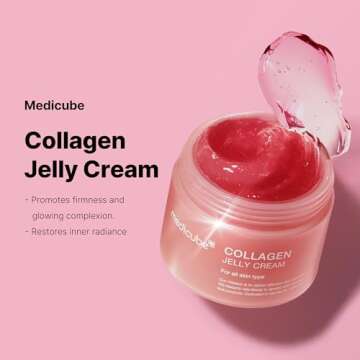 Medicube Collagen Jelly Cream- Niacinamide & Freeze-Dried Hydrolyzed Collagen - Boosts skin's barrier hydration and gives 24h Glow & Lifted Look