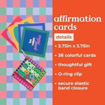 ban.do Daily Affirmation Cards for Women, Motivational/Inspirational/Encouraging Affirmations, Mindfulness Gift, Assorted