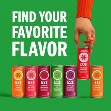 IZZE Sparkling Juice Apple 24-Pack – No Sugar Added