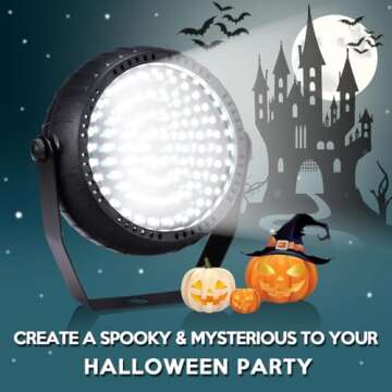 Telbum Battery Strobe Light Halloween, Rechargeable White Strobe Lights USB Powered Remote Control & Sound Activated Wireless LED Strobe Light for Party DJ Disco Stage Dance Wedding - 1Pack