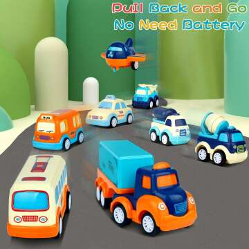 Cars Toys for Toddlers - 9 Pack Fun Set