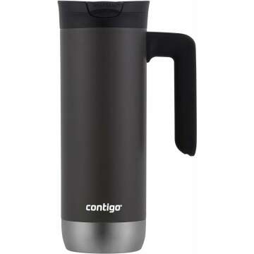 Contigo Superior 2.0 Stainless Steel Travel Mug with Handle with SNAPSEAL Lid, 20oz., Sake