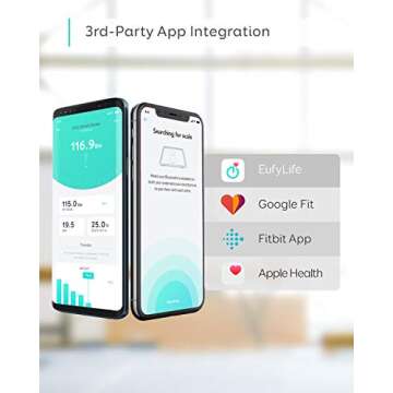 eufy by Anker, Smart Scale C1 with Bluetooth, Body Fat Scale, Wireless Digital Bathroom Scale, 12 Measurements, Weight/Body Fat/BMI, Fitness Body Composition Analysis, Black/White, lbs/kg