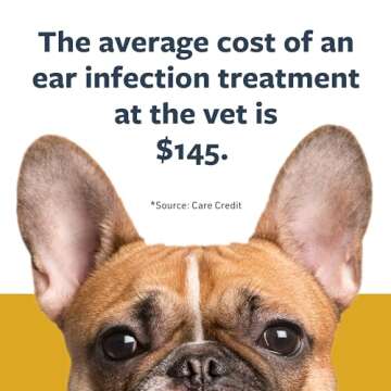 Veterinary Formula Clinical Care Ear Therapy, 8 oz. – Cat and Dog Ear Cleaner – Helps Soothe Itchiness and Clean The Ear Canal of Debris and Buildup