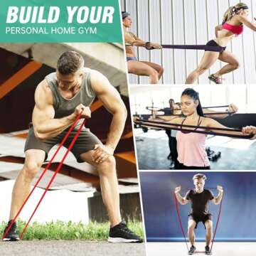 Resistance Band, Pull Up Bands, Pull Up Assistance Bands, Workout Bands, Exercise Bands, Resistance Bands Set for Legs, Working Out, Muscle Training, Physical Therapy, Shape Body, Men and Women1