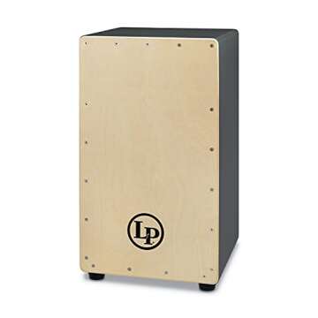 Latin Percussion Box Wire Cajon with Natural Faceplate, Gray (LP1428NYG)