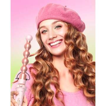 Wavytalk 5 in 1 Curling Iron & Wand Set - Pink