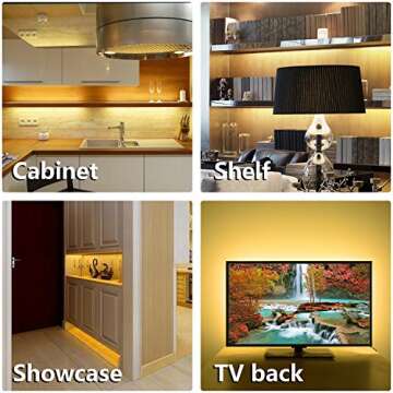 WOBANE Under Cabinet LED Lighting Kit - Easy Install