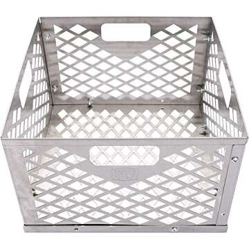 Oklahoma Joe's 5279338P04 Stainless Steel Offset Smoker Charcoal Firebox Basket, Silver