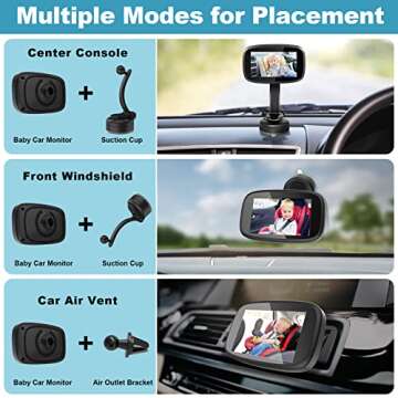 1080P Baby Car Mirror & Camera - Safety for Infants