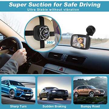 1080P Baby Car Mirror & Camera - Safety for Infants