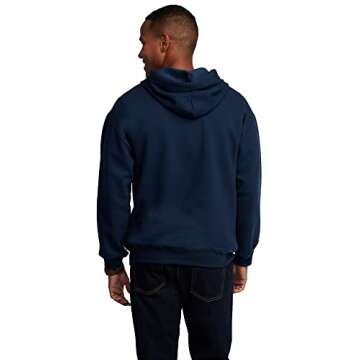 Fruit of the Loom Men's Eversoft Fleece Sweatshirts & Hoodies, Full Zip-Navy, Large