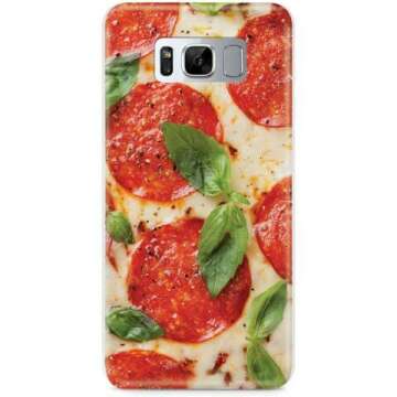 Inspired Cases - 3D Textured Galaxy S9 Case - Rubber Bumper Cover - Protective Phone Case for Samsung Galaxy S9 - Pepperoni Pizza, Pizza Lover's