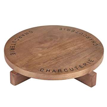 Santa Barbara Design Studio Table Sugar Mango Wood Cheese Board, 11" Diameter, Charcuterie