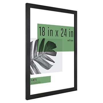 MCS Studio Gallery 18x24 Poster Frame - Black Woodgrain Design