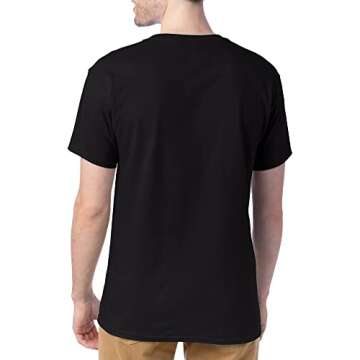 Hanes Men's Athletic T-Shirt 4-Pack in Black - Small