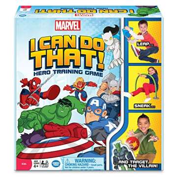 Wonder Forge Marvel I Can Do That! Game - Exciting Superhero Activity Game | Engaging Family Fun | Promotes Physical, Social and Creative Skills