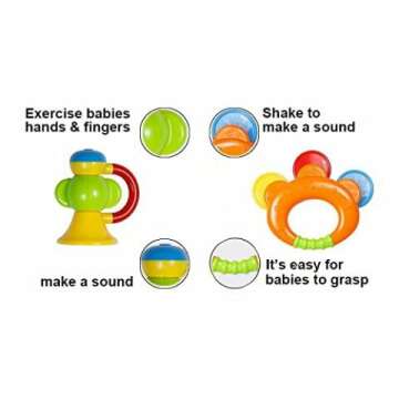 8pcs Educational Baby Teether Toys for Newborns