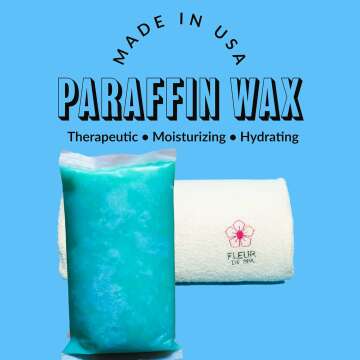 Premium Paraffin Wax Refills - Made in USA - Enhanced and Rich Oil Infusion of Coconut and Jojobo for Luxurious Spa and Home Use on Hands and Feet