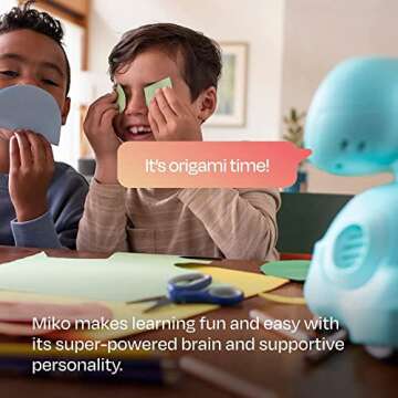 Miko 3: AI-Powered Smart Robot for Kids | STEAM Learning & Educational Robot | Interactive Robot with Learning apps & Unlimited Games | Birthday Gift for Girls & Boys Aged 5-12| Blue