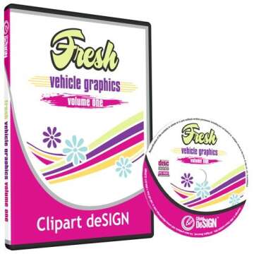 Vehicle Graphics Clipart-Vinyl Cutter Plotter Clip Art Images-Digital Sign Design Artwork-EPS Vector Art Software CD-ROM