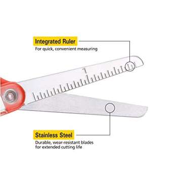 Stanley 5” Kids Scissors, Blunt Tip, Safety, Comfortable, For Left and Right Handed Use, For Office School Student Crafts, Assorted Colors, 2 Pack