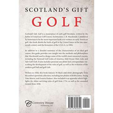 Scotland's Gift, Golf: Reminiscences by Charles Blair Macdonald