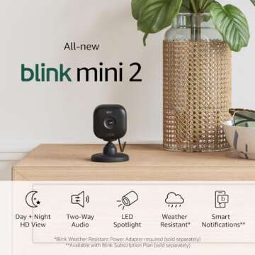 Blink Mini 2 Smart Security Camera with Night Vision