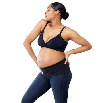 Ingrid & Isabel Bellaband - Belly Bands for Pregnant Women - Black, 1