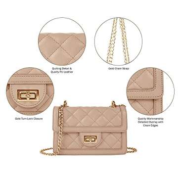 Trendy SG SUGU Quilted Crossbody Bag for Women