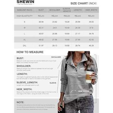 SHEWIN Womens Sweatshirt Casual Long Sleeve Lightweight Sweatshirts Loose Button V Neck Pullover Tops Fall Clothes for Women 2024,US 0-2(XS),Black