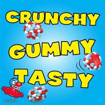 NERDS Gummy Clusters Candy, Berry Punch Rush, Crunchy and Gummy, Game Day Candy, Football Party Supplies, 8 oz